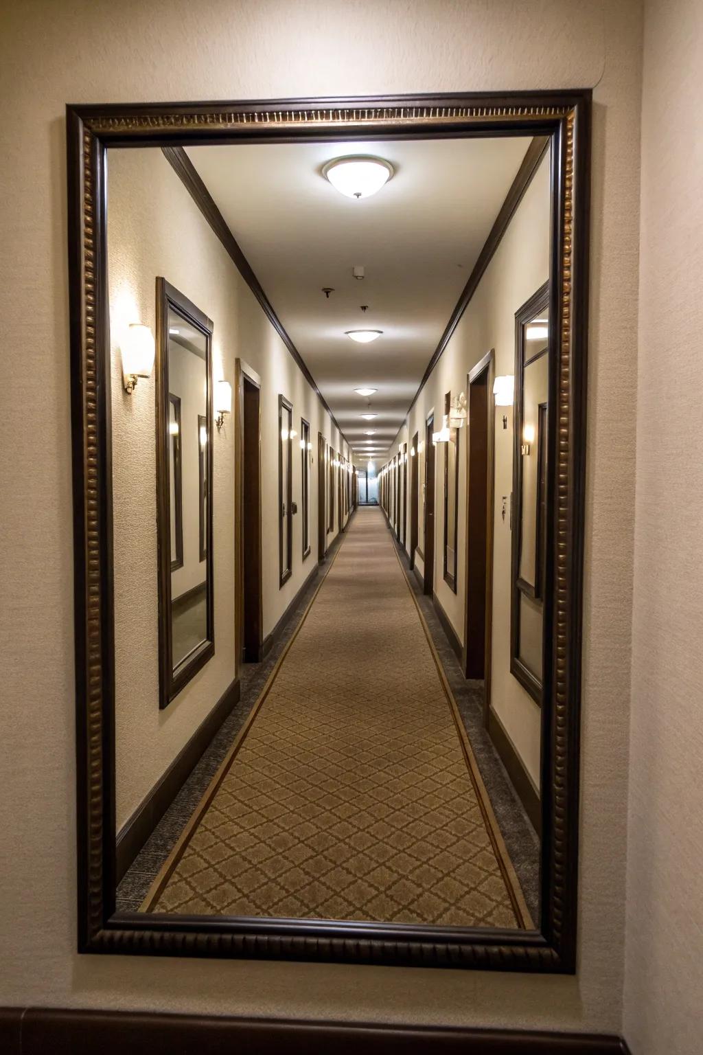 Double mirrors create symmetry and enhance style.