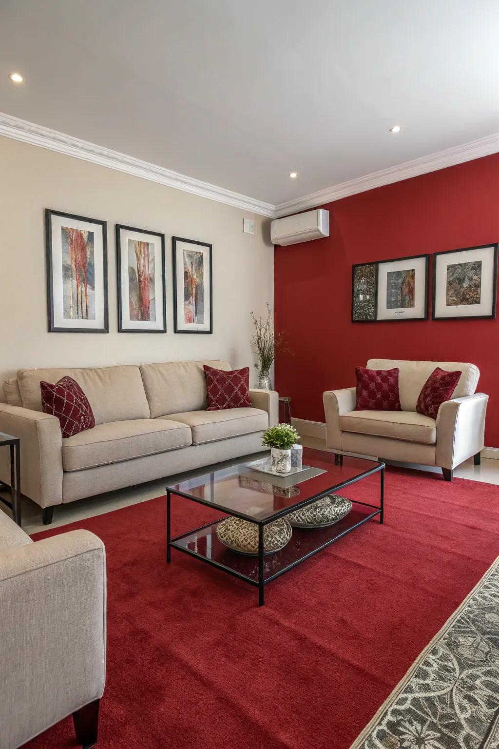 Bright carpets energize and personalize any room.