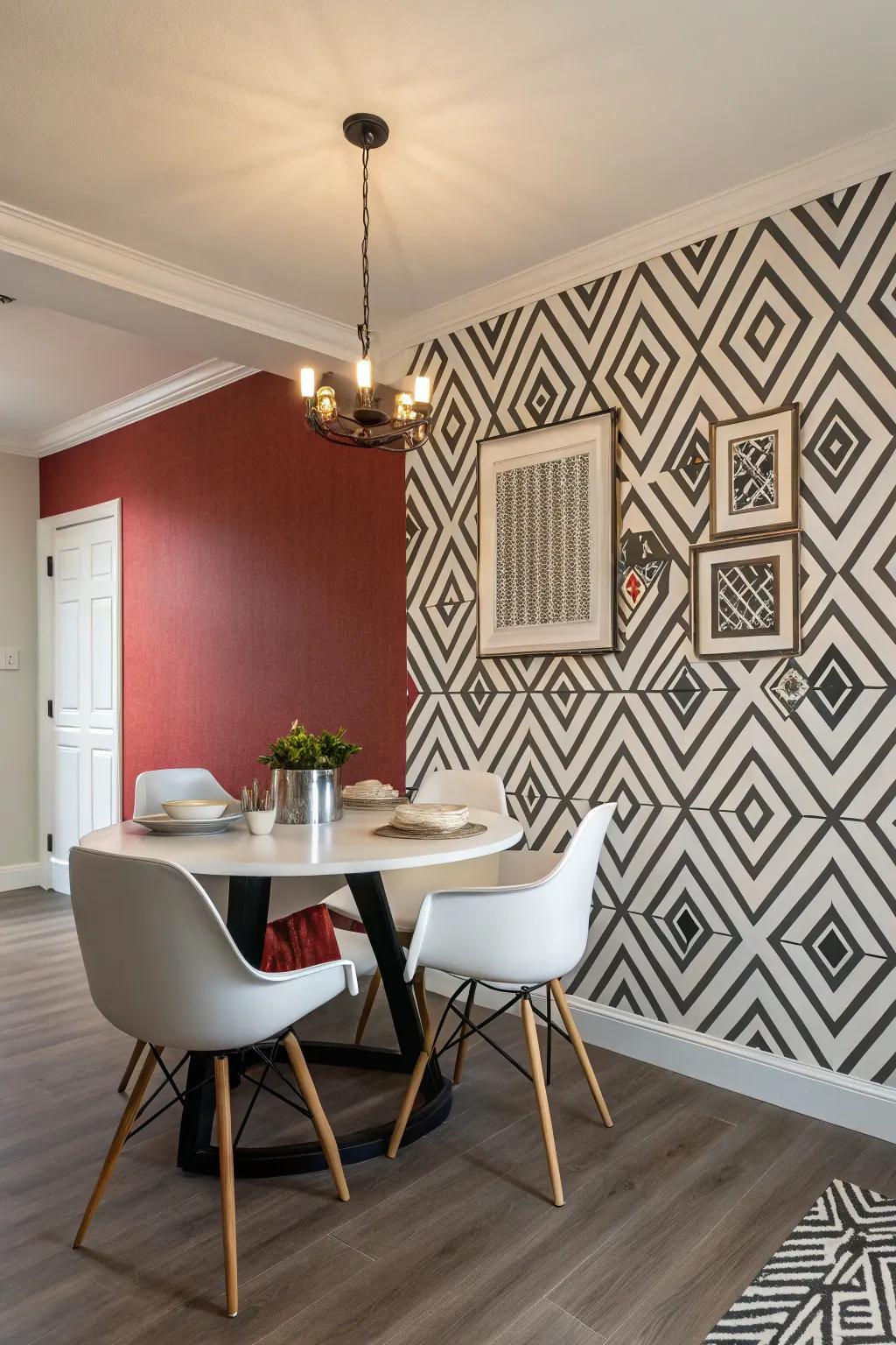 Accent walls inject personality and style into your dining room.
