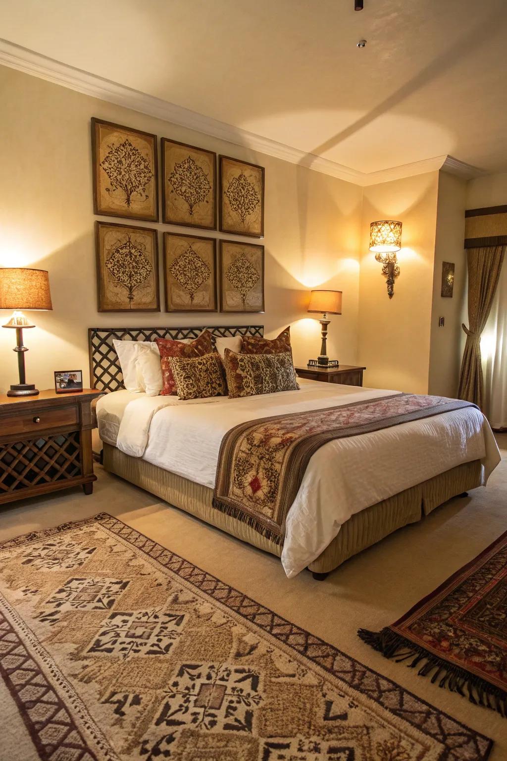 Decorative accents highlight and complement your carpet.