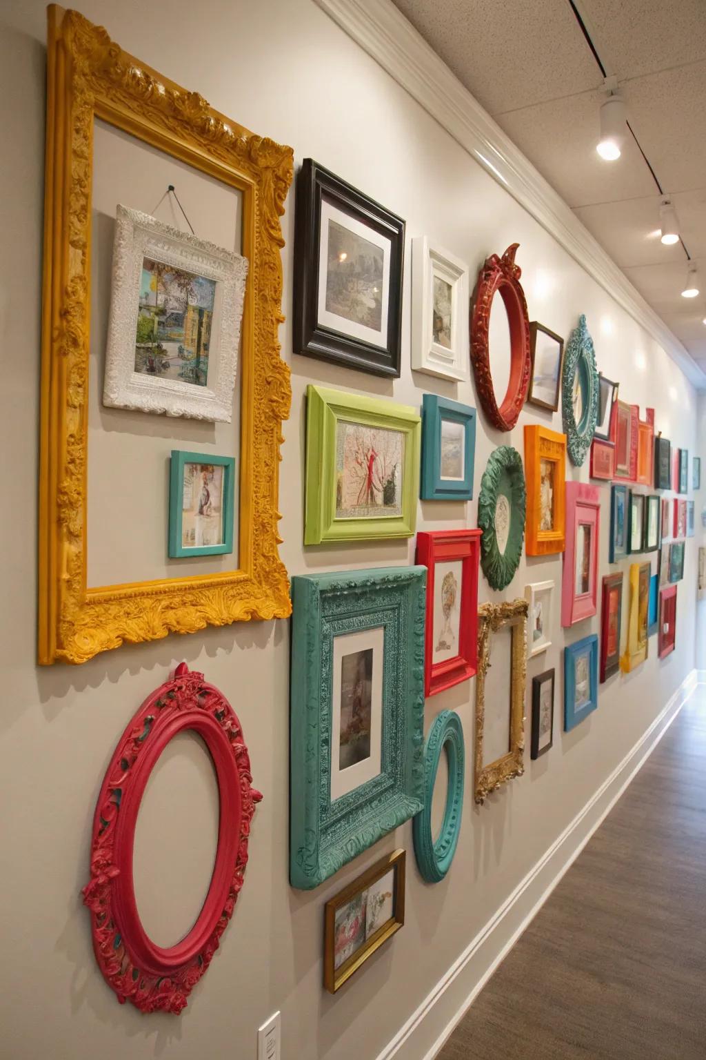 Vintage frames add charm and history to your decor.