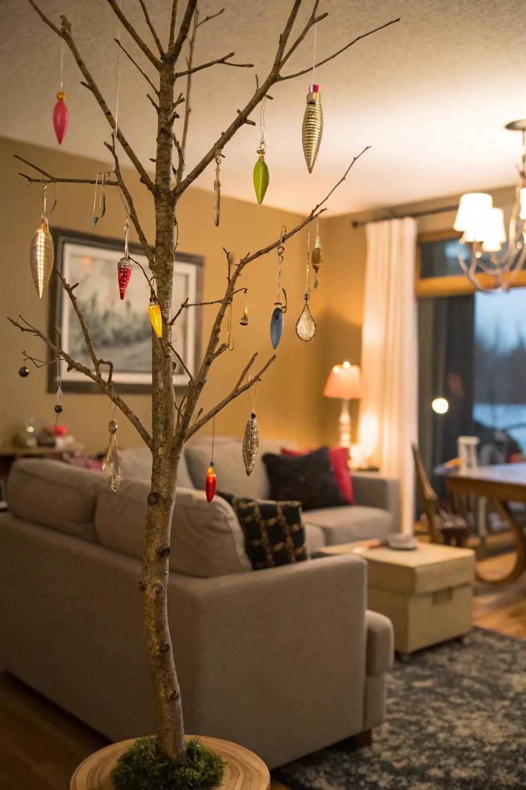 Fishing lures as fun and quirky ornaments.