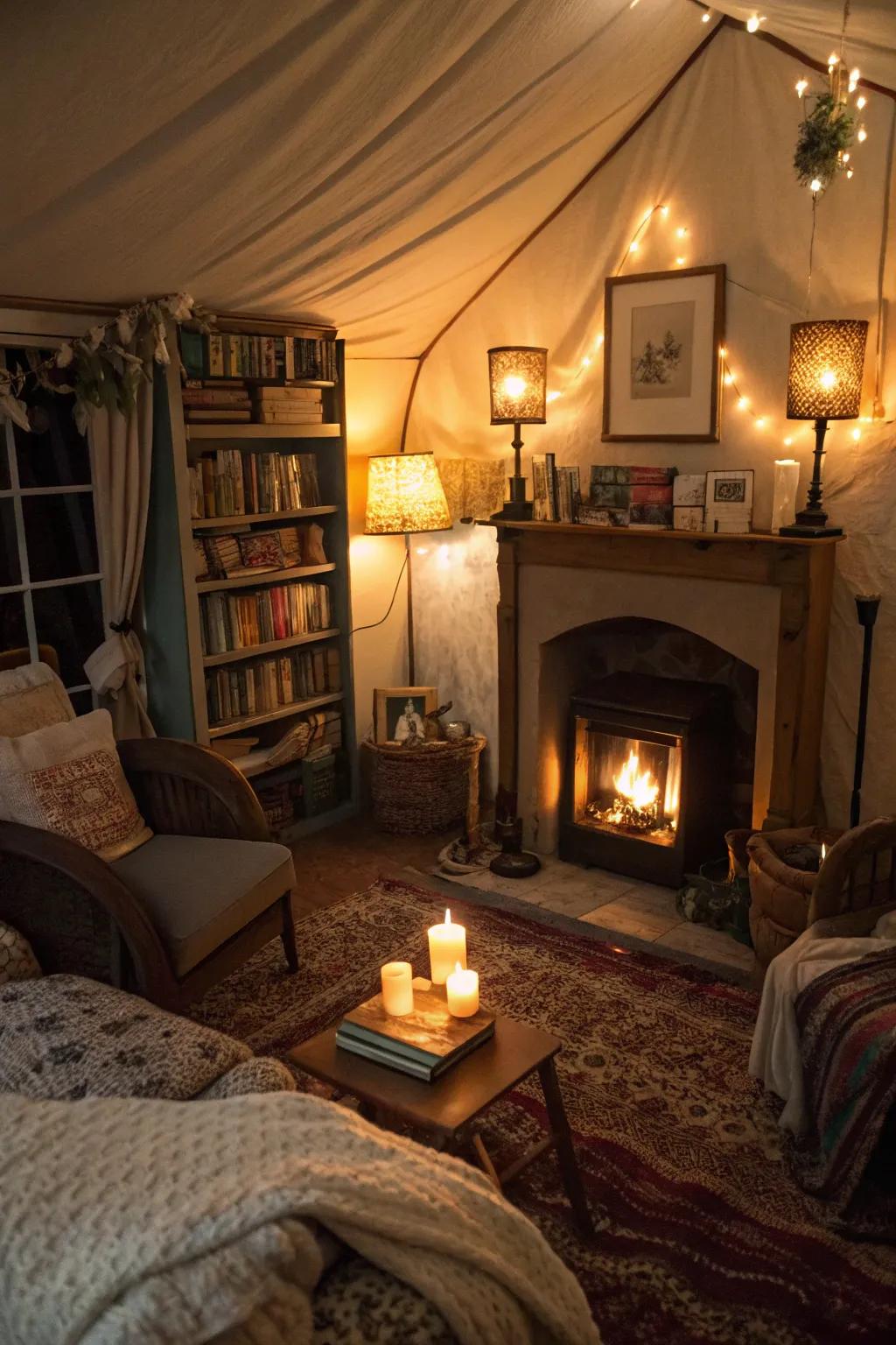 Multiple lighting layers enhance mood and highlight features.