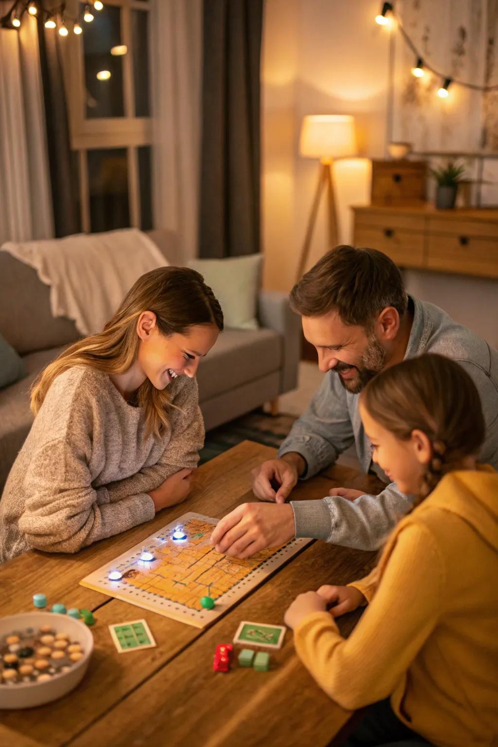 Interactive board games bring families together.