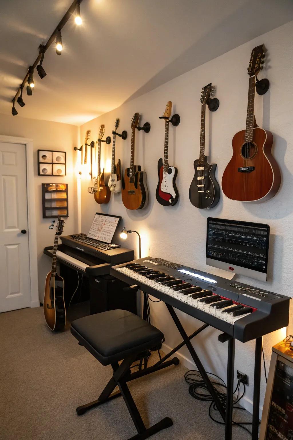 Display your instruments as part of your decor.