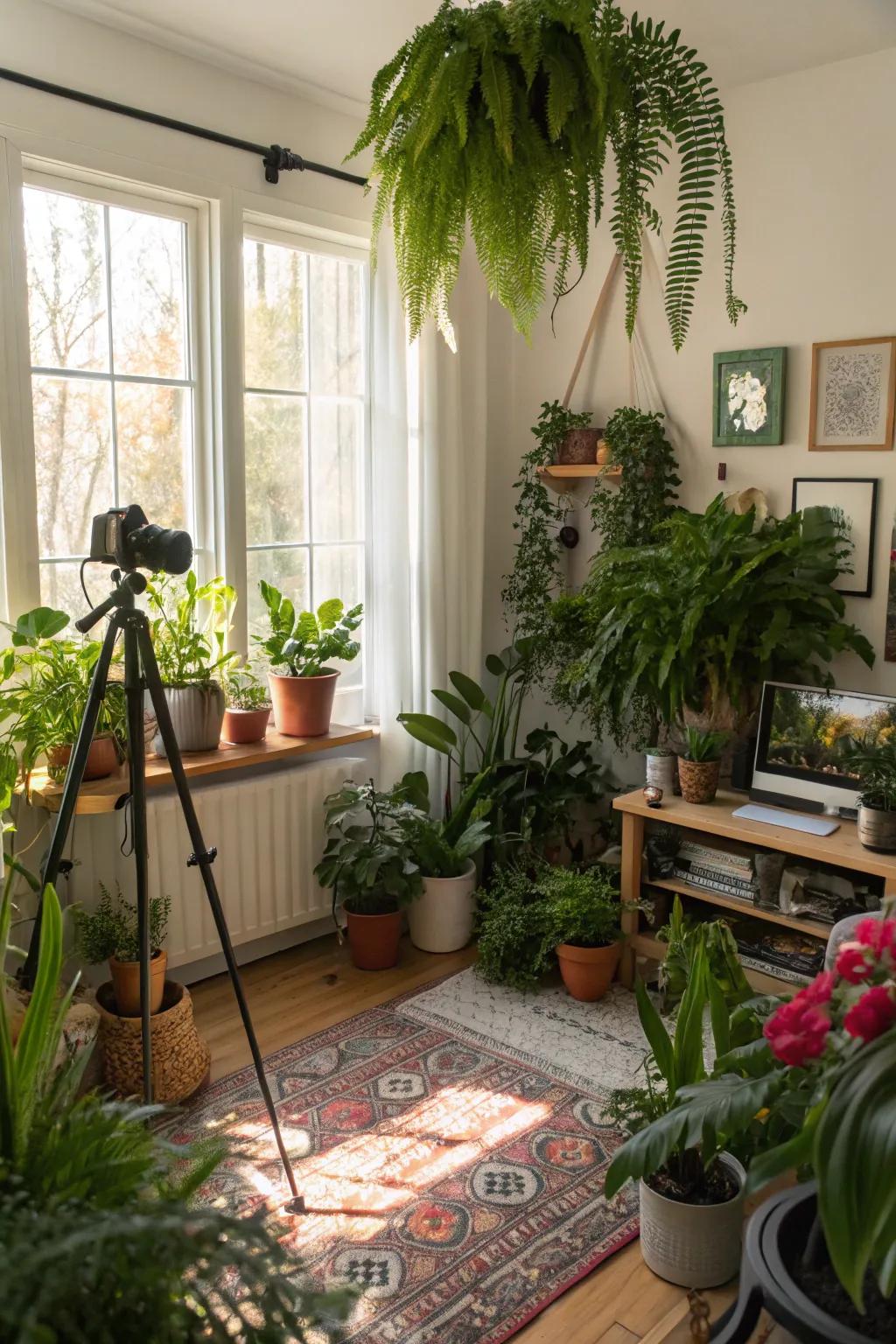 Enhance your space with the natural touch of greenery.