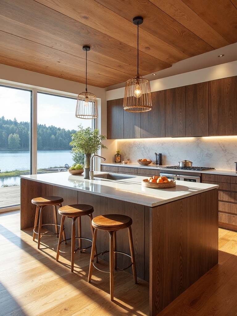 warm inviting cozy rustic modern