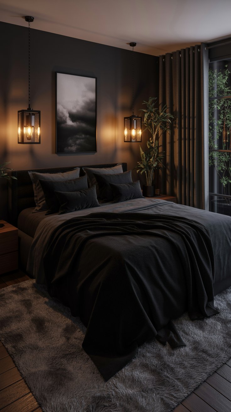 Moody Modern Bedroom