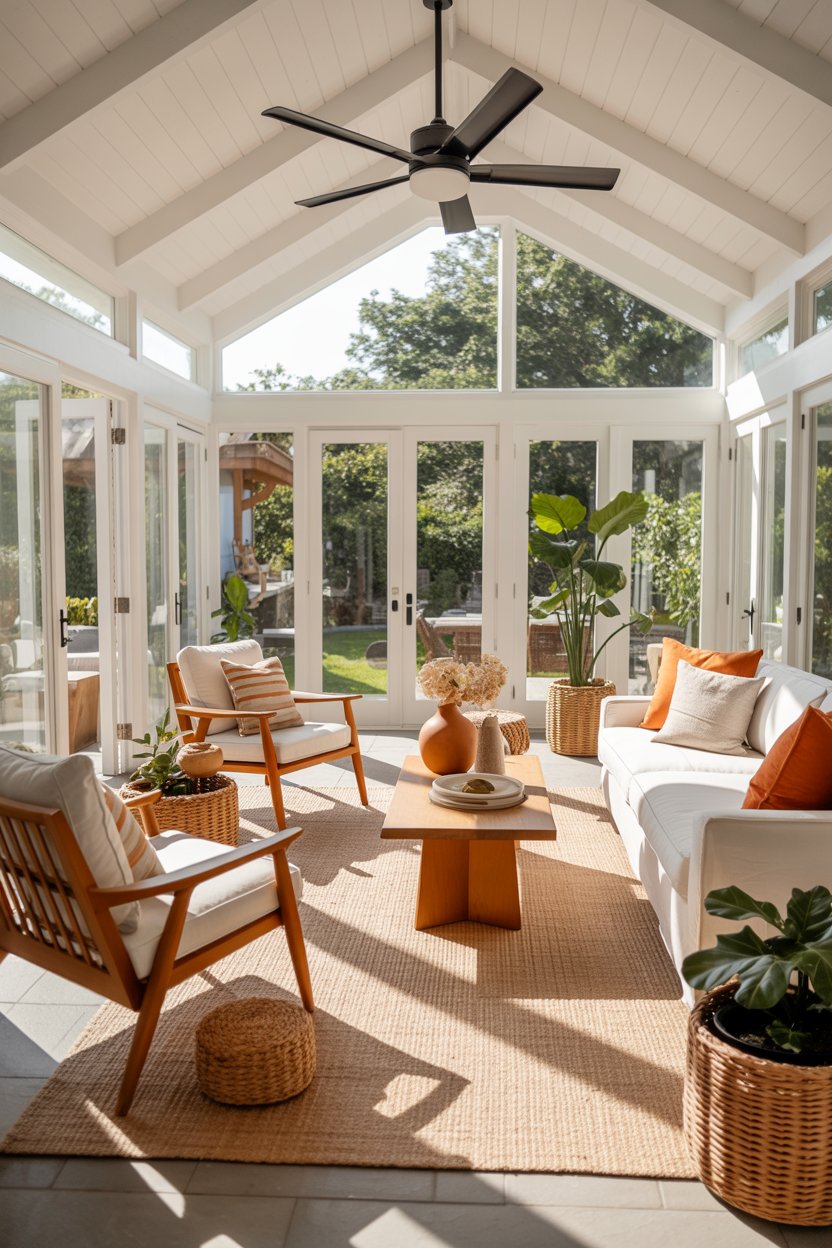 Cozy and Airy Sunroom