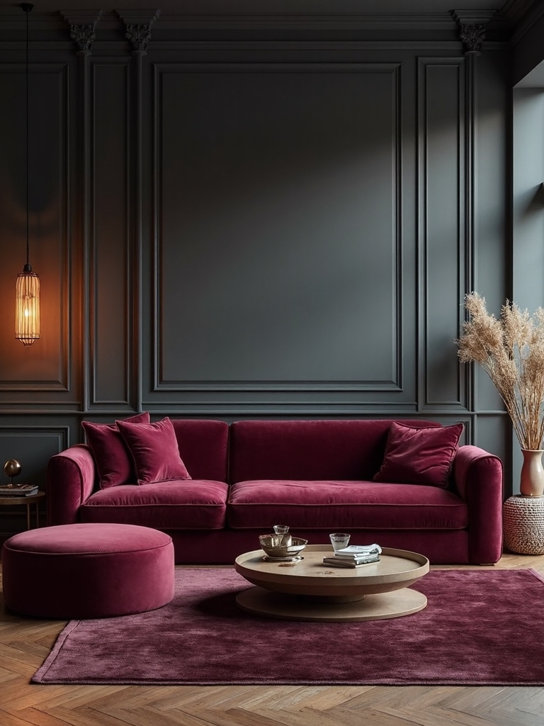 sophisticated warm cocooning living room sanctuary