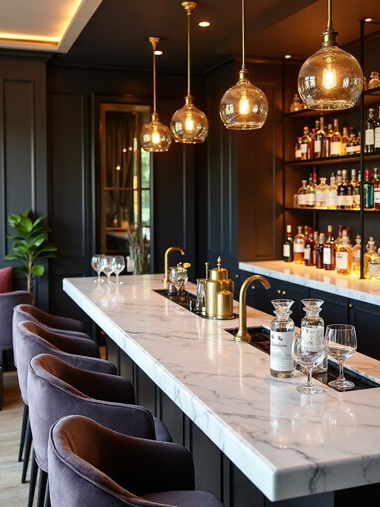 moody sophisticated entertaining home bar essentials