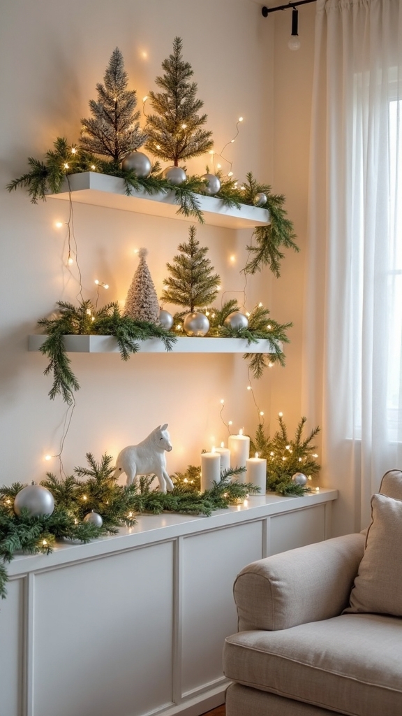 vertical christmas decor arrangements