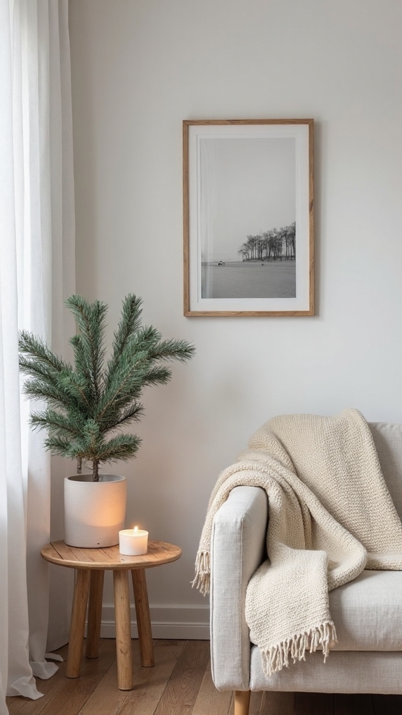 pared down natural hygge cozy