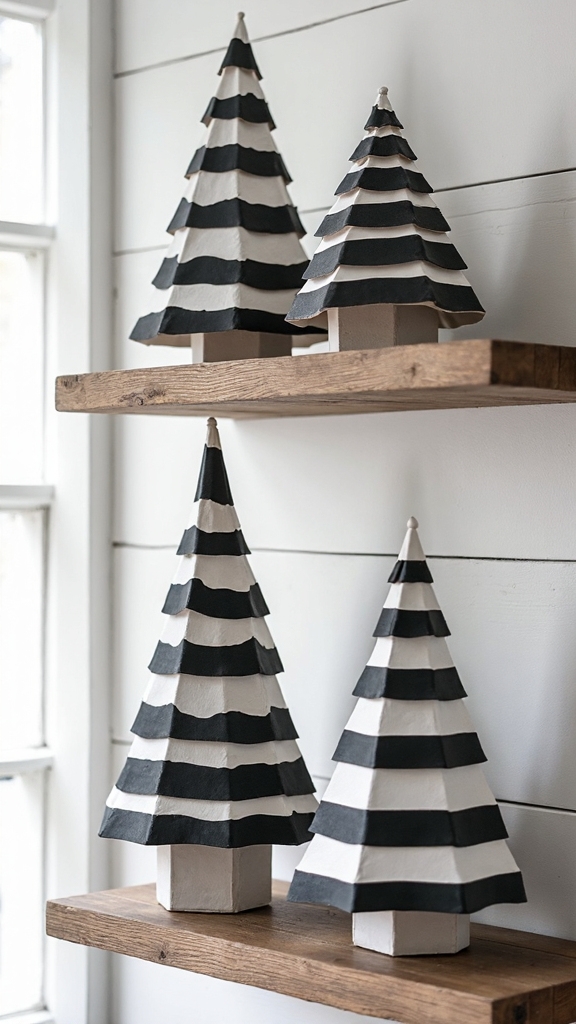 rustic farmhouse geometric christmas decor