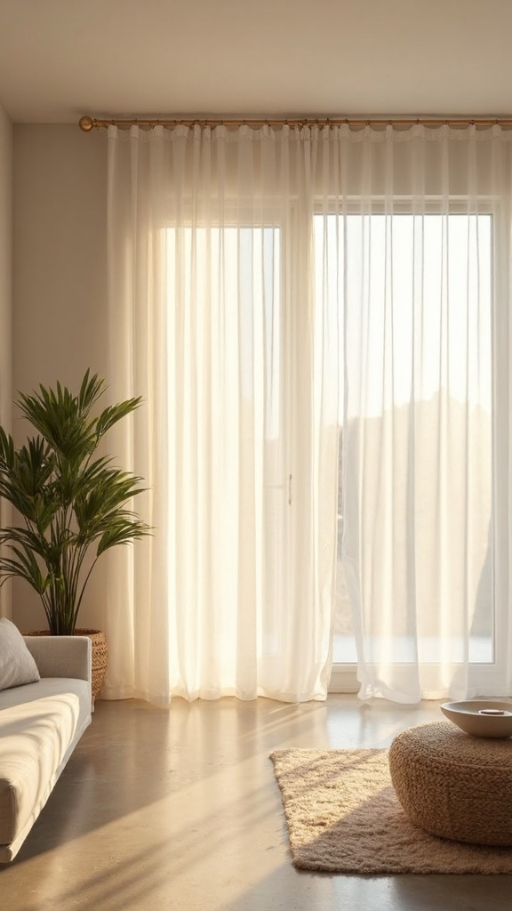 maximize daylight with sheer panels