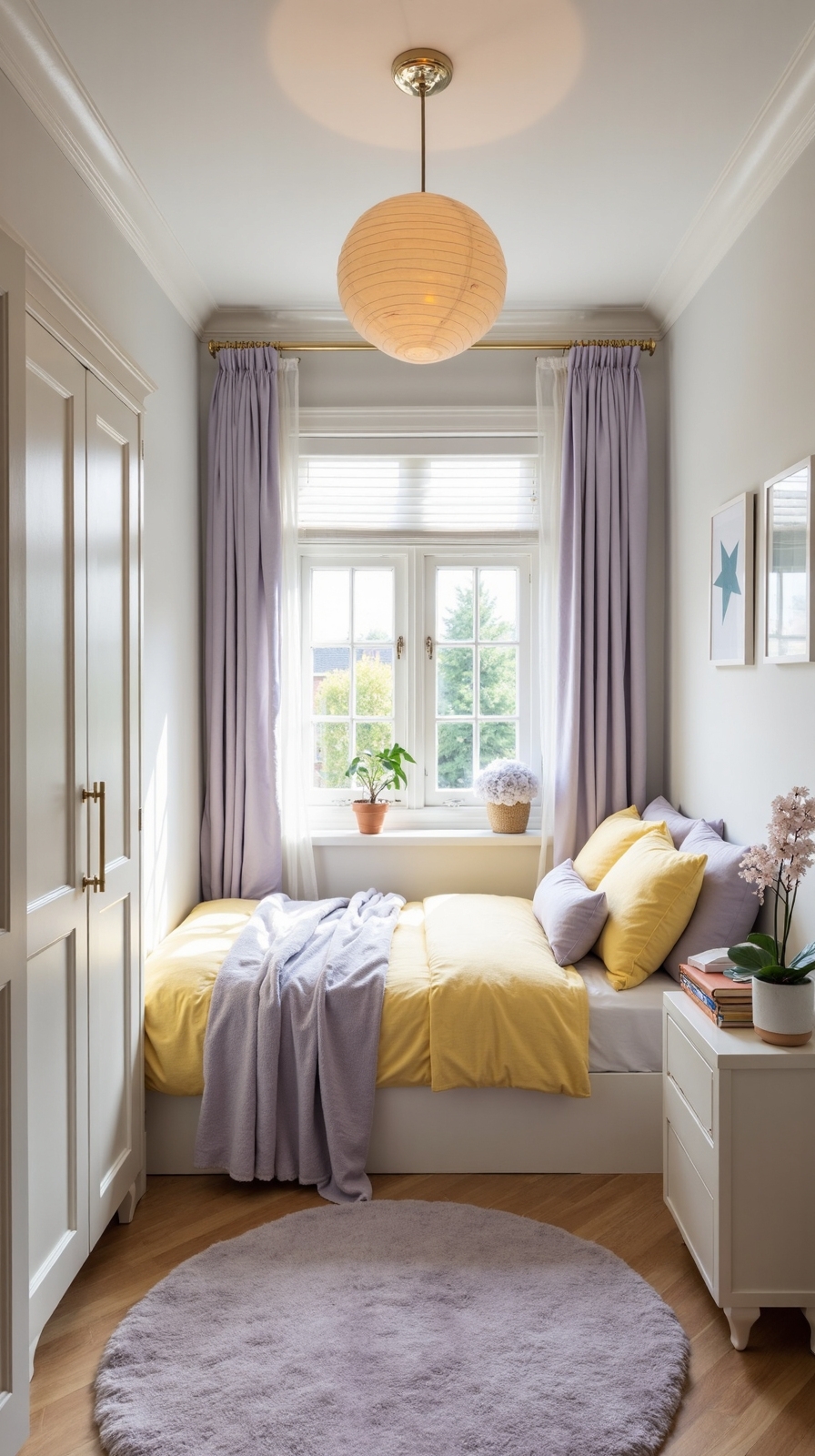 light colors for spacious feel