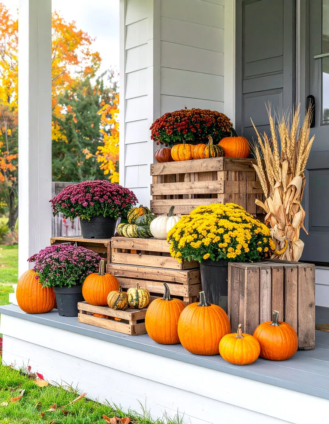 Wooden Crate Storage Display