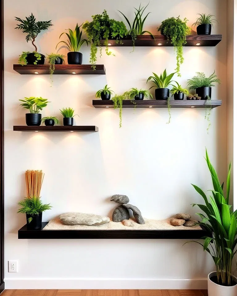 Vertical Zen garden wall