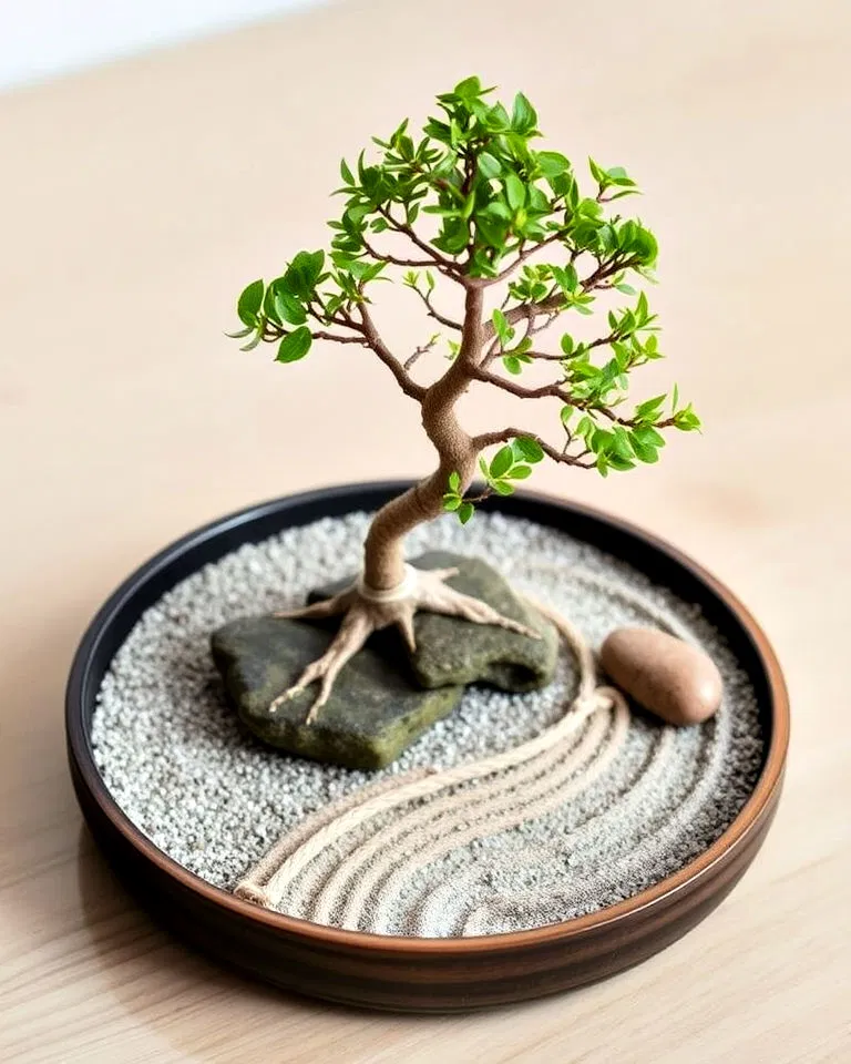 Bonsai inspired Zen tray
