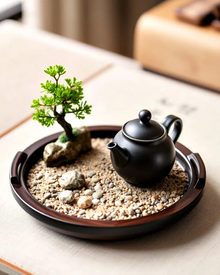 Zen tea ceremony tray