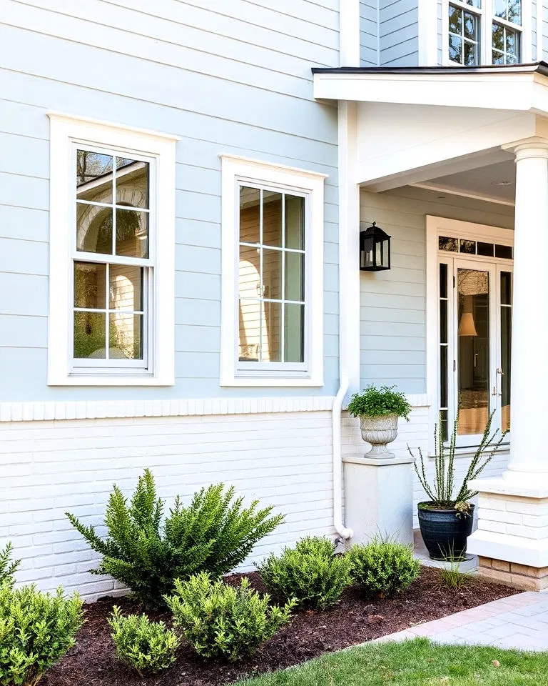 coastal light blue with nautical influences