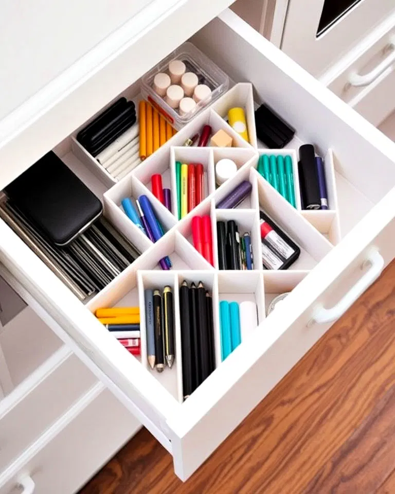 drawer dividers for office stationery