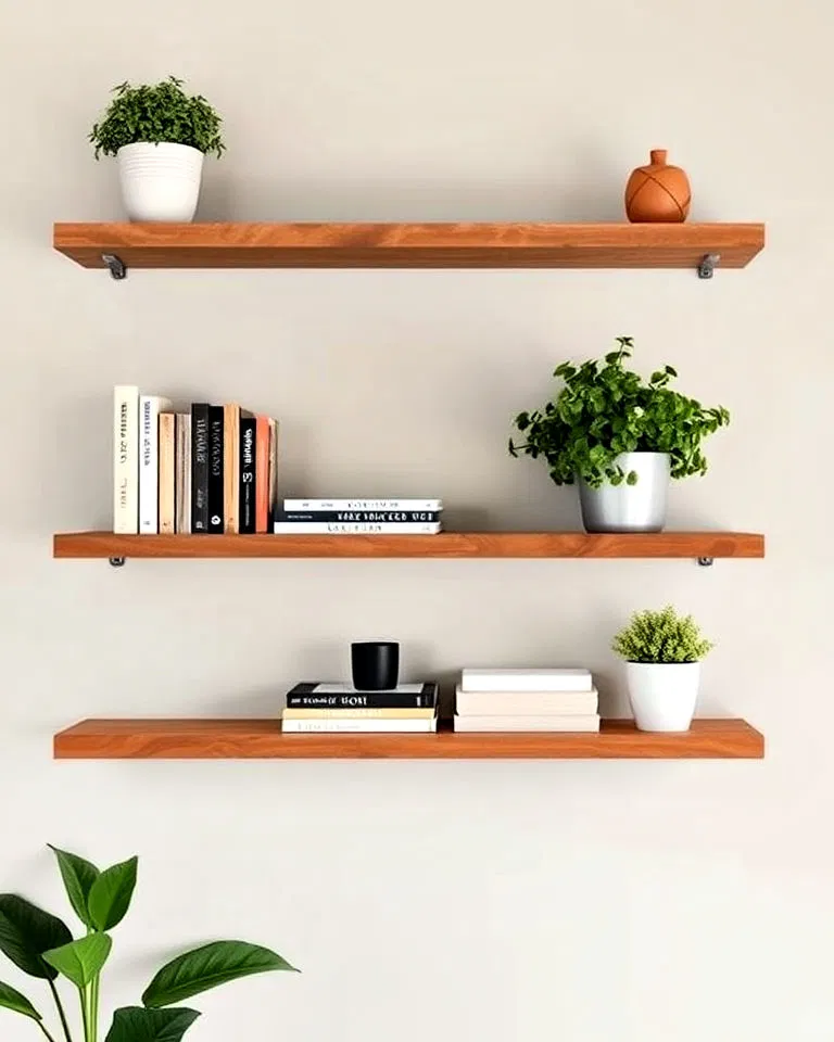 floating storage shelves