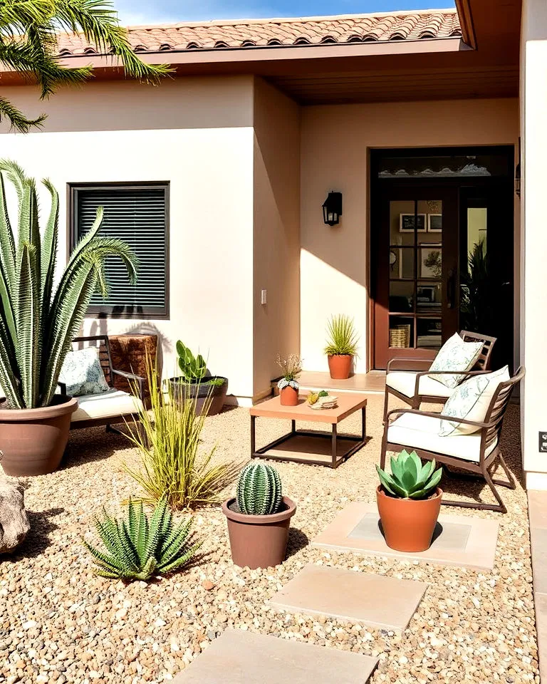 Minimalist patio space