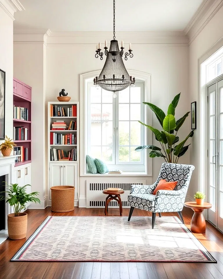 Blend eclectic and minimalist styles