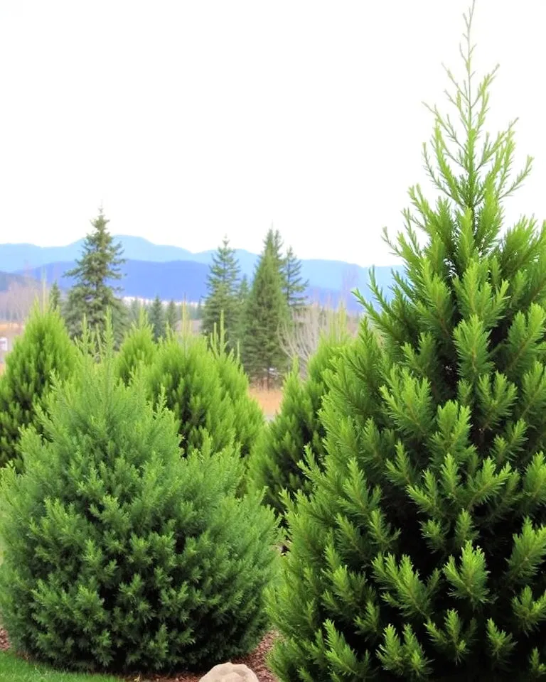 Evergreen screening hedges in Colorado