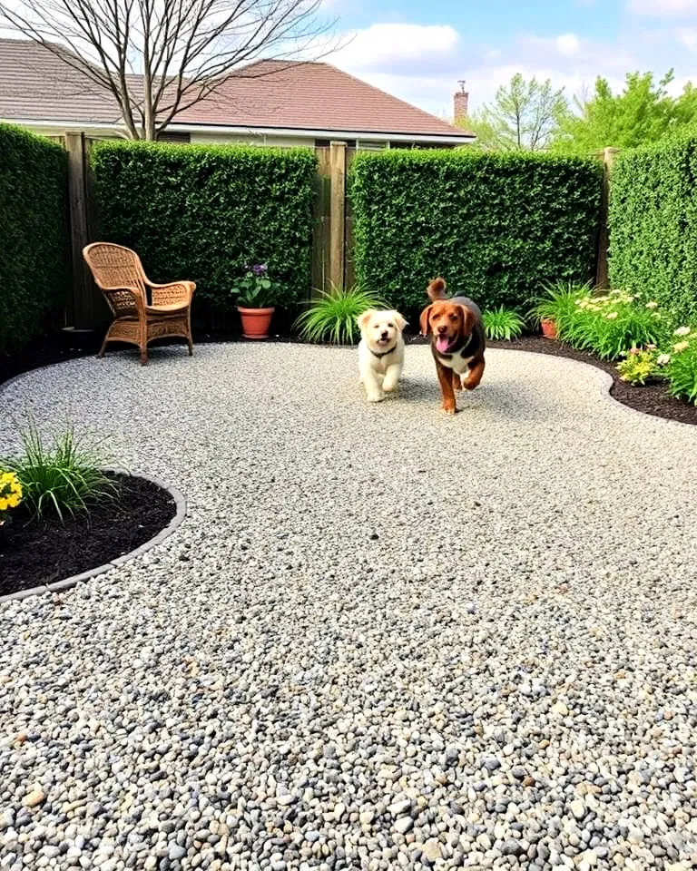 Decomposed granite dog run
