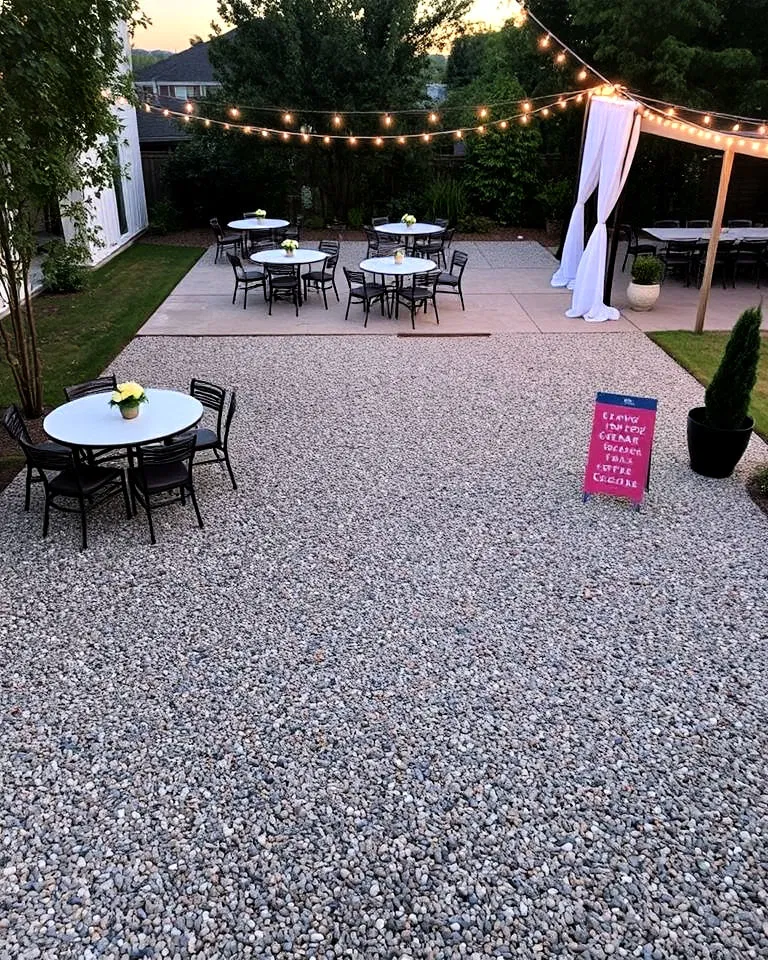 Decomposed granite event space