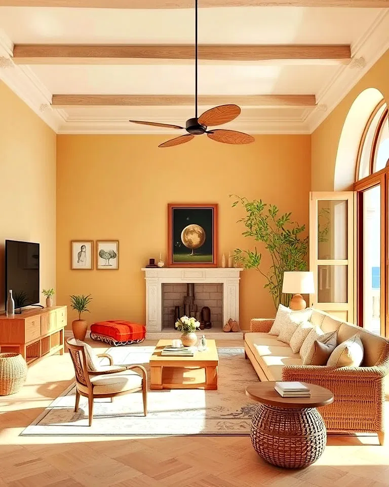 Mediterranean color palette in Italian interior design