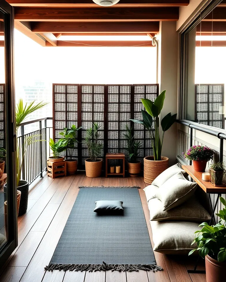 Balcony yoga retreat