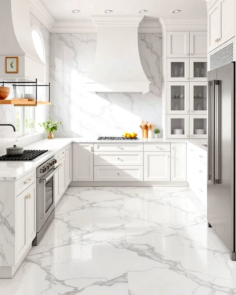 budget friendly marble look vinyl flooring