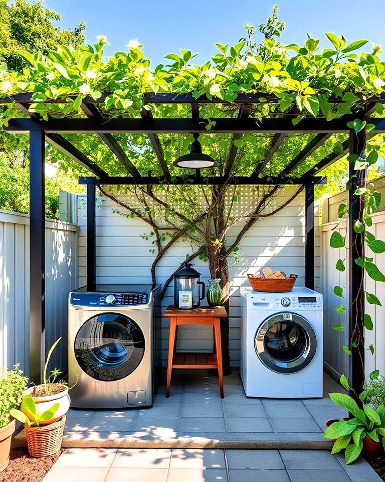 elegance open air laundry pergola