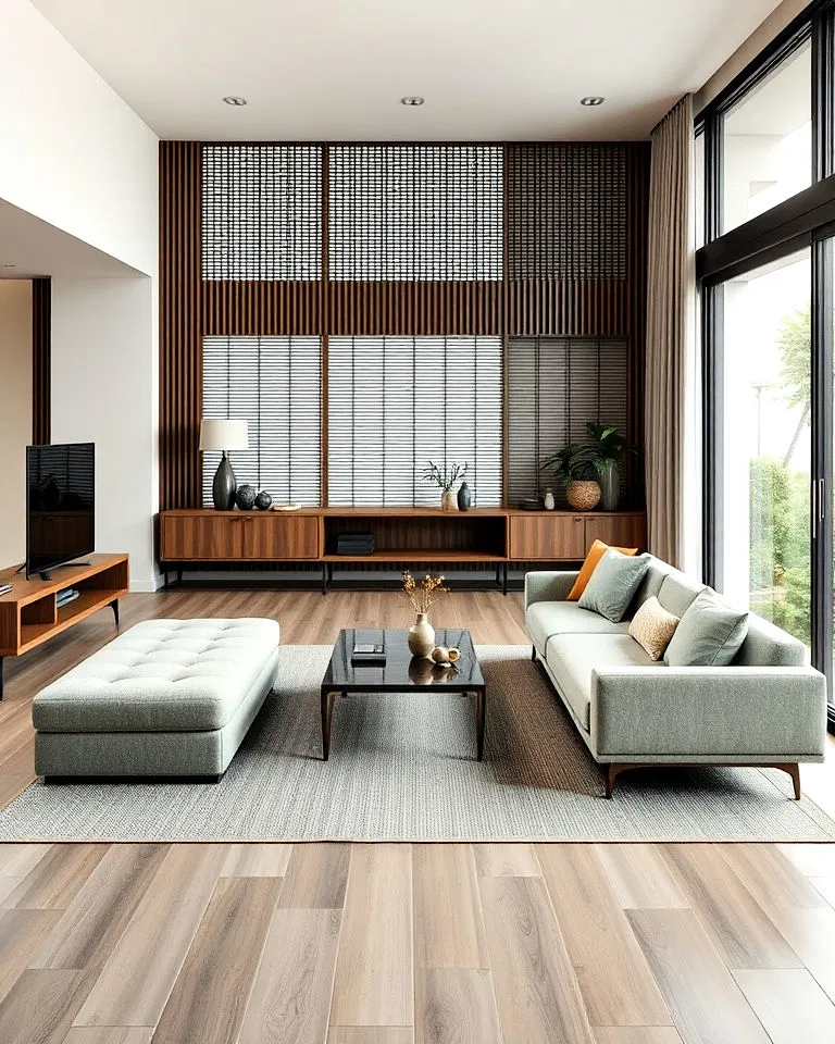 Modular furniture in Japandi interiors