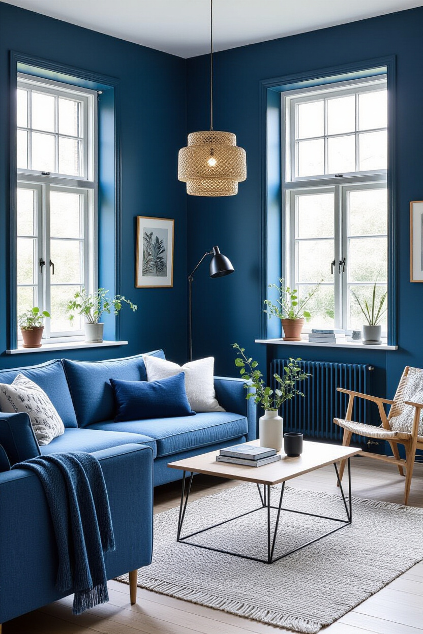 Sky Blue Living Room Walls