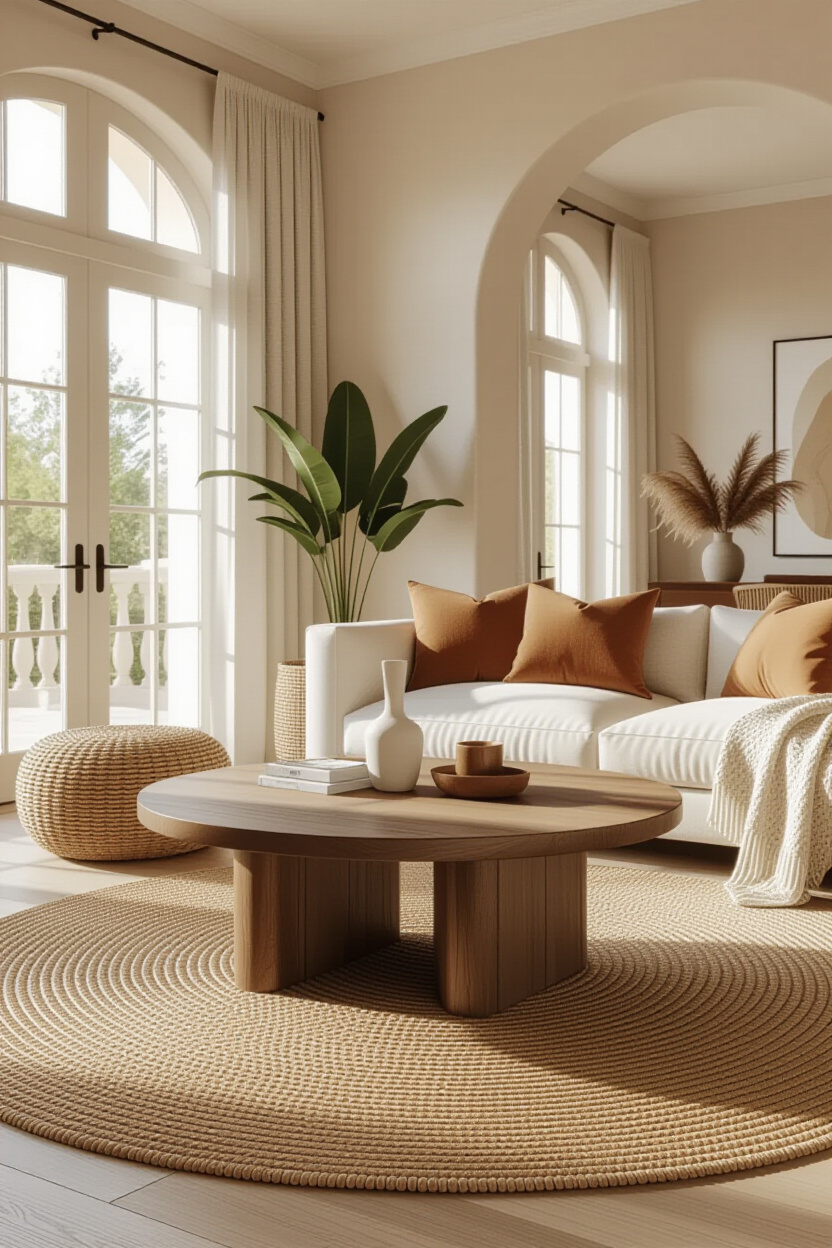 Modern Dark Earthy Living Room